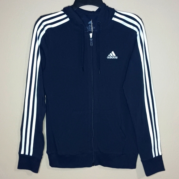 Adidas Zip Front Lightweight Hoodie - Picture 1 of 5